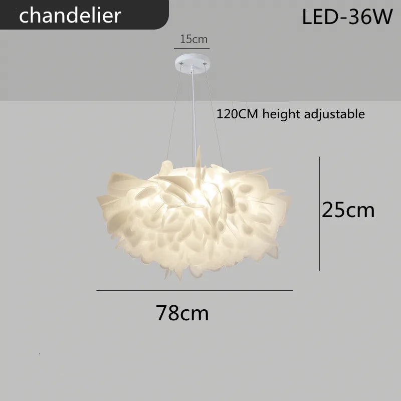 White Flower LED Multi-Mode Dimming Home Ceiling Lamp