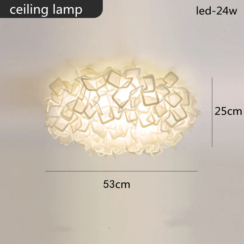 White Flower LED Multi-Mode Dimming Home Ceiling Lamp - Image 6