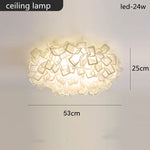 White Flower LED Multi-Mode Dimming Home Ceiling Lamp