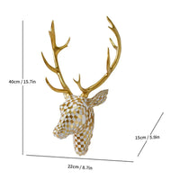 Artistic Deer Head Sculptural Wall Decor - Image 6