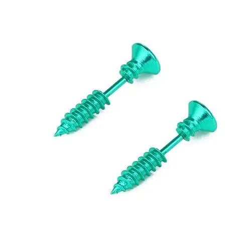 Realistic Screw Industrial Steel Earrings - Image 16
