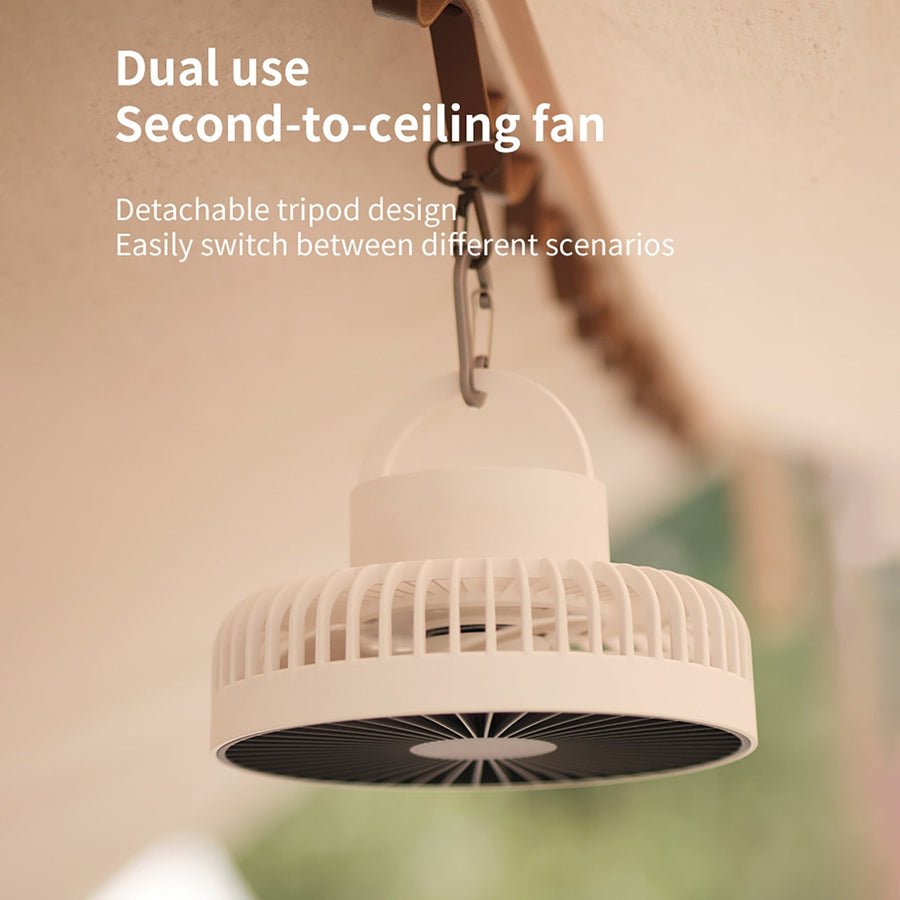 Portable Rechargeable Power Bank Fan Light - Image 8