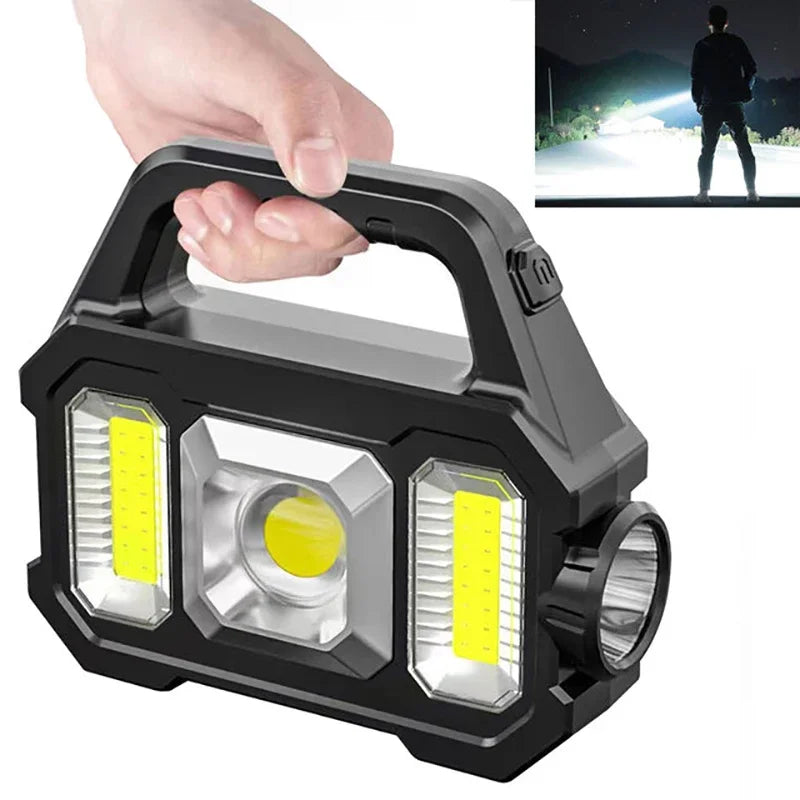 Solar Rechargeable Zoomable Camping Flashlight - Image 3