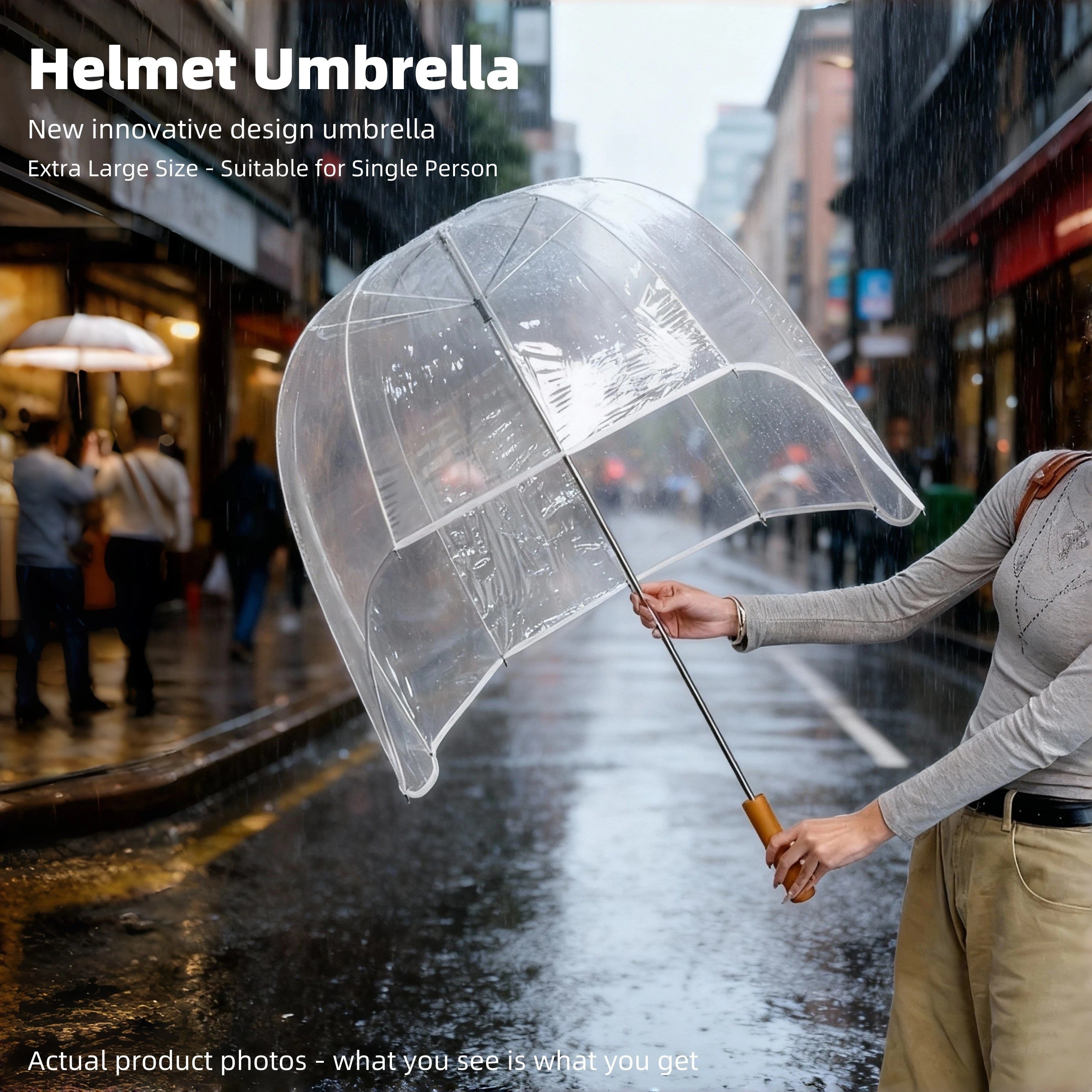 Never Wet Full Cover Bubble Umbrella - Image 4