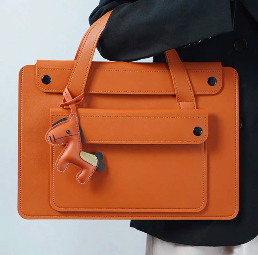 Original Orange A tote with included horse charm