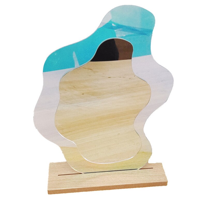Decorative Wavy Colorful Mirror - Image 5
