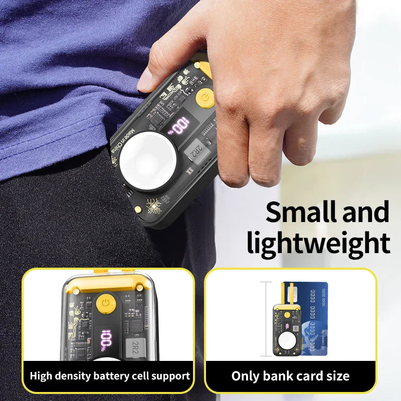 Portable Transparent Design Wireless Powerbank - Image 7