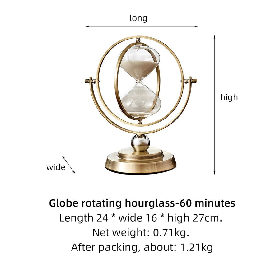 Time Charmer Metal Hourglass Decor - Image 9