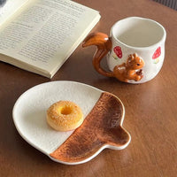 Forest Squirrel Artisan Tea Cup - Image 3
