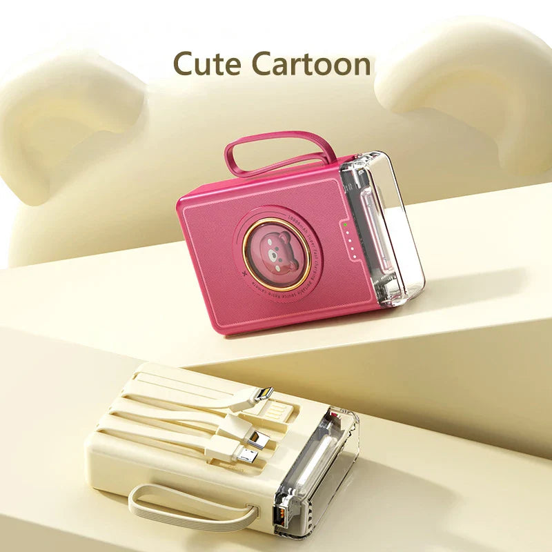 Mini Cute Built-in Cable LED Powerbank - Image 4