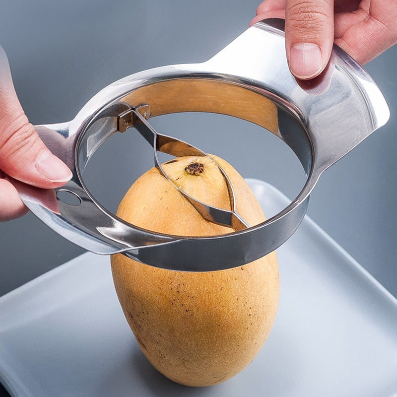 Stainless Steel Mango Slicer Tool - Image 2