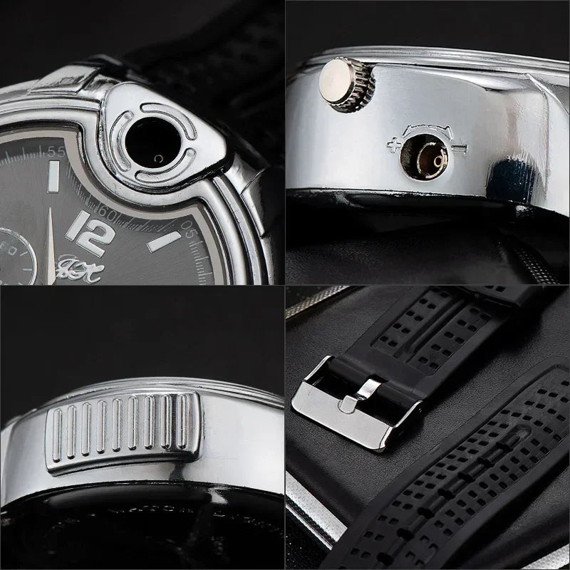 Half Past Vintage Pocket Watch Flame Lighter