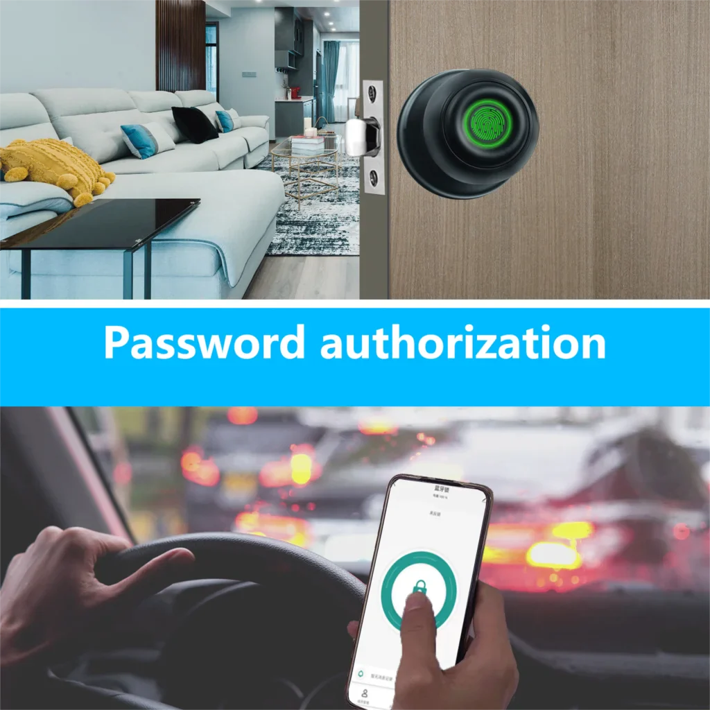 Touch Secure Fingerprint Smart Door Knob