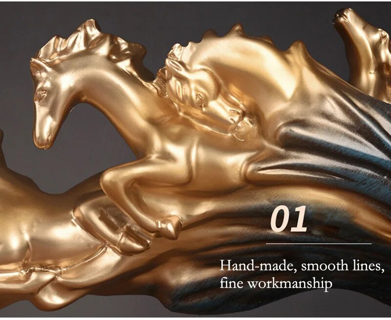 Nordic Luxury Galloping Horse Home Decoration - Image 5
