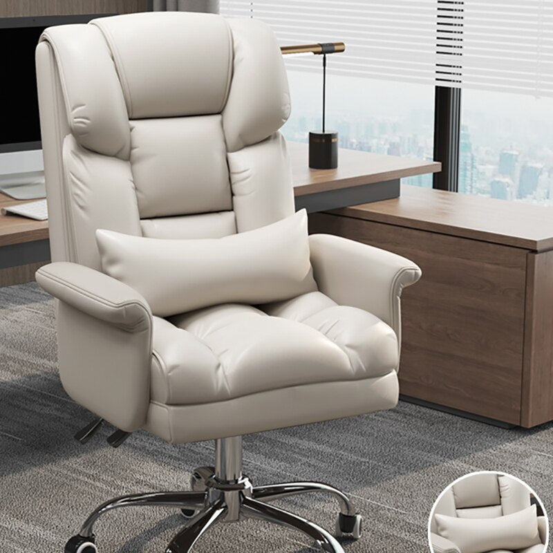 Office Comfort Adjustable Leather Comfy Chair - Image 4