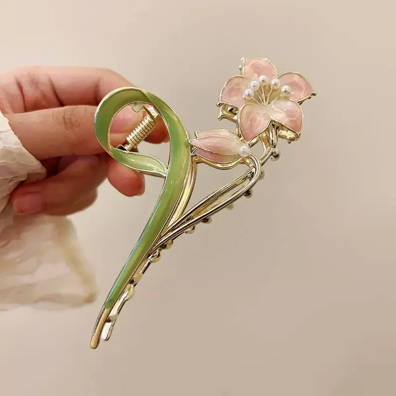 Bluebell Floral Hair Claw Clip