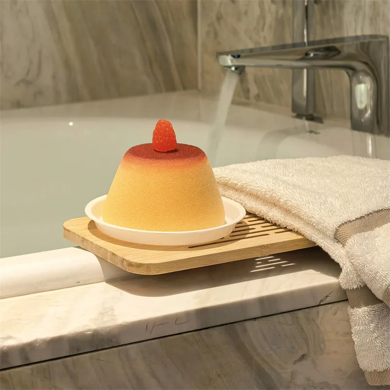 Strawberry Caramel Pudding Cleaning Sponge - Image 2