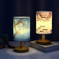 Sakura Glow Oriental Blossom Bedside Table Lamp - Image 1
