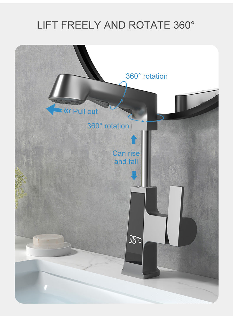 Elegant Temperature Display Smart Faucet - Image 8