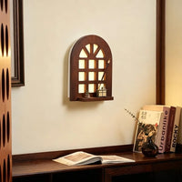 Warm Glow Arch Window Shelf Lamp - Image 3