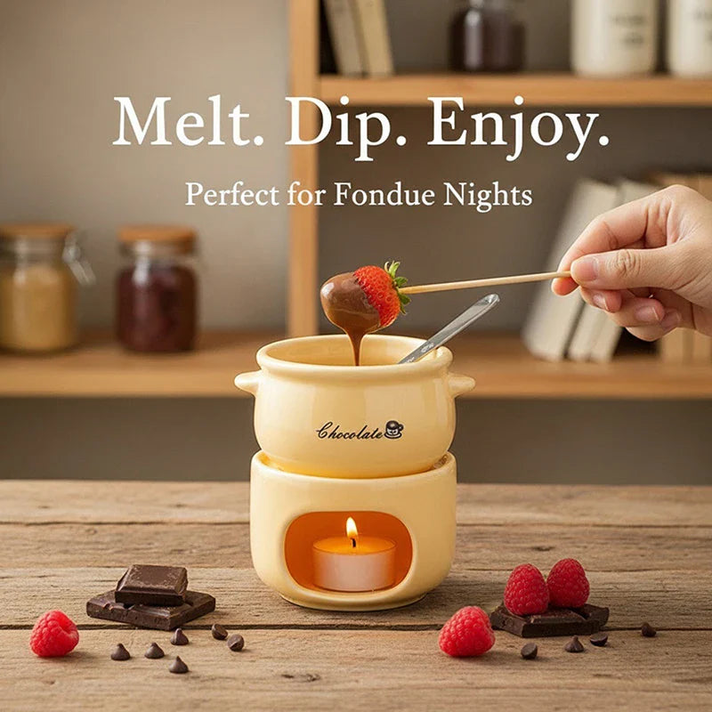 Warm Dip Chocolate Cheese Fondue Pot - Image 6