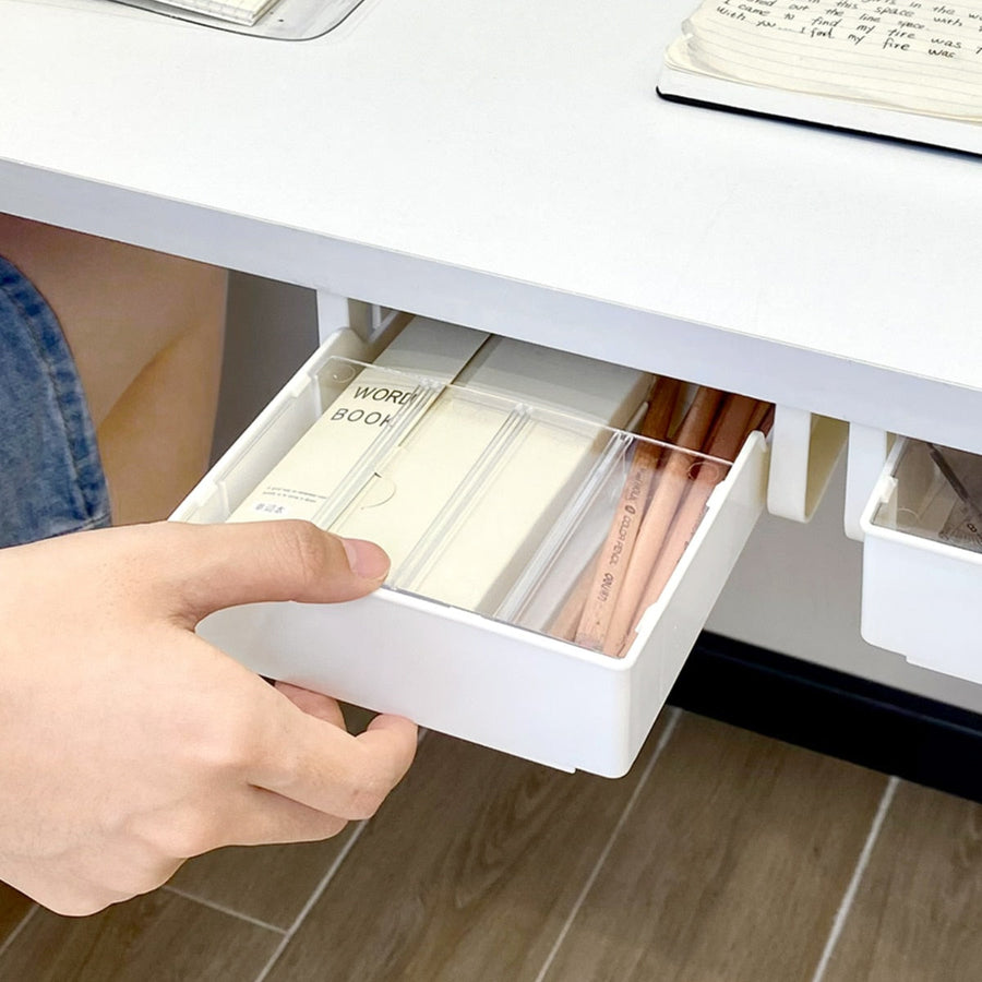 Clever Under Desk Hidden Sliding Drawer Organizer - Image 2