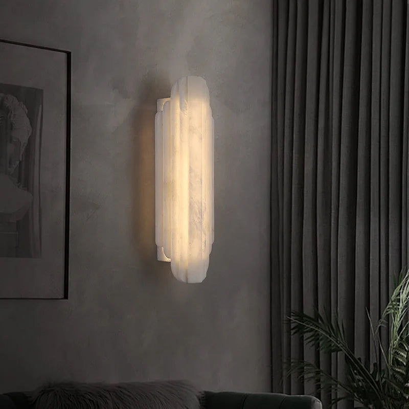 Art Deco Marble LED Wall Sconce Lamp - Image 5