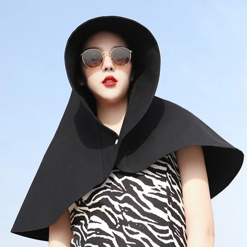 Sun Guard Oversized UV Protection Hat - Image 9