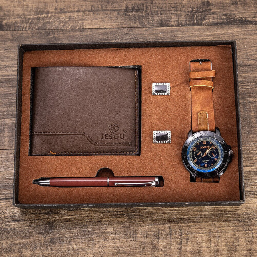4Pcs Luxury Men Business Watch Gift Set - Image 6