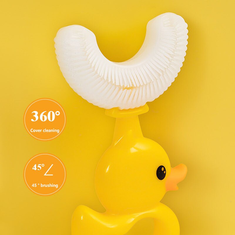 Duck U-Shaped Kids Toothbrush - Image 2