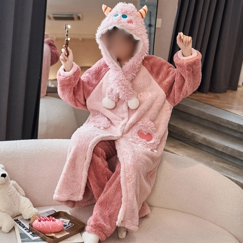 Cozy Thick Winter Blanket Pajamas - Image 3
