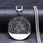 Divine Guardian Seven Archangels Stainless Steel Pendant Necklace