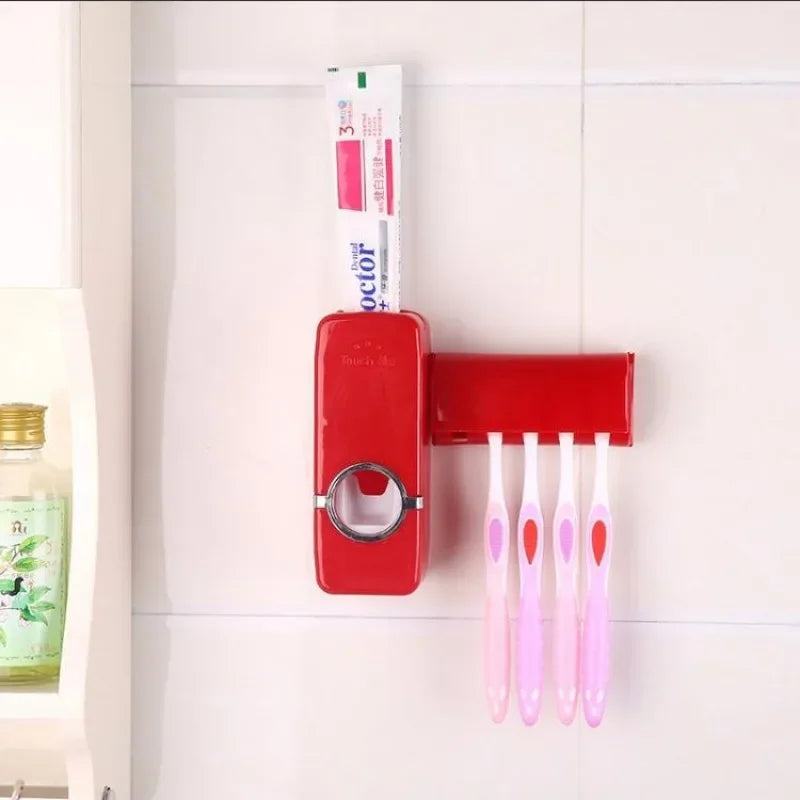 Automatic Toothpaste Squeezer Toothbrush Holder