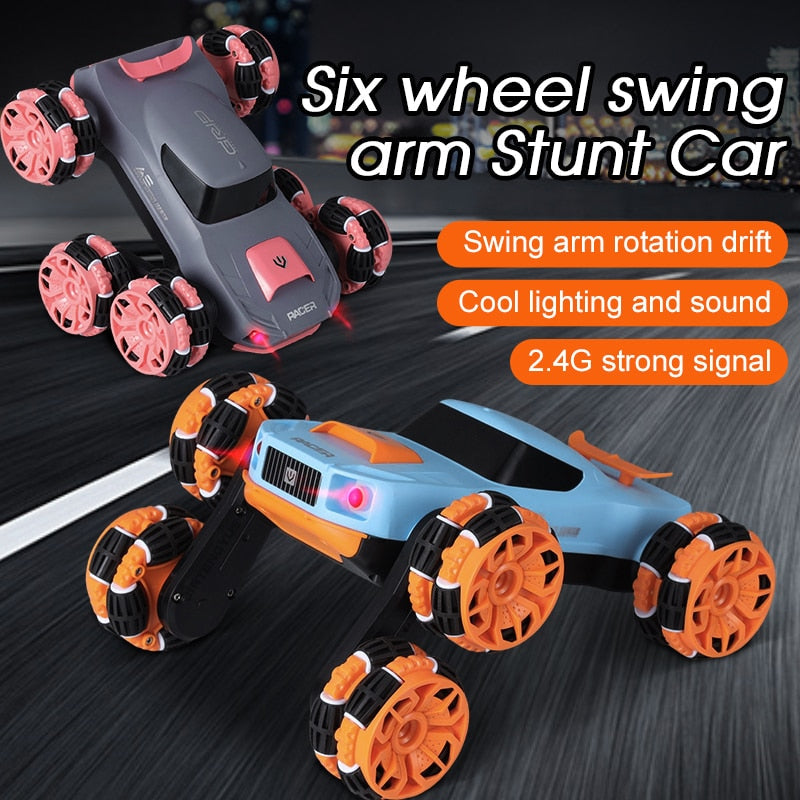 Six-Wheel Electric RC Stunt Toy Car