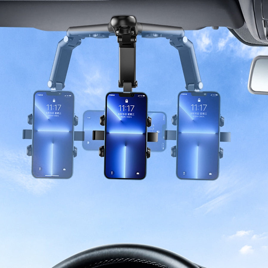 Sun Visor Car Rotating Phone Holder Clip - Image 1