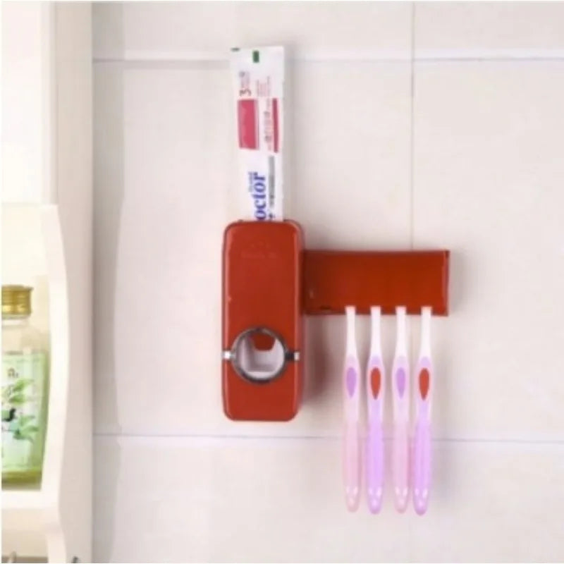 Automatic Toothpaste Squeezer Toothbrush Holder