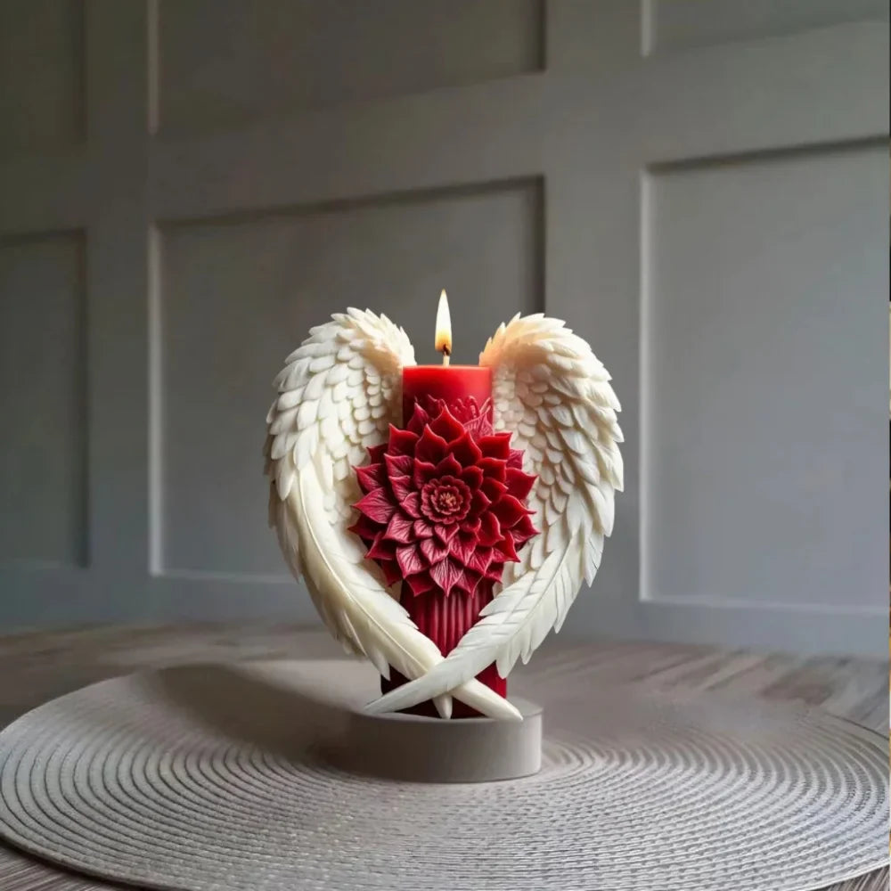 Angel Wing Flower Candle Holder - Image 6
