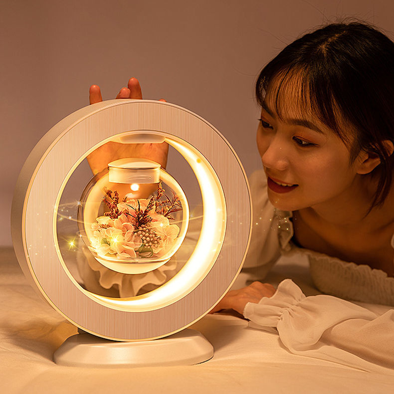Magnetic Love Forever Levitating Flower Lamp - Image 2