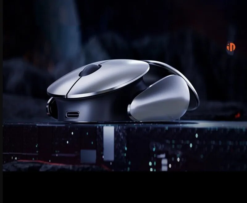 Aluminum Space Ship Wireless Gaming Mouse