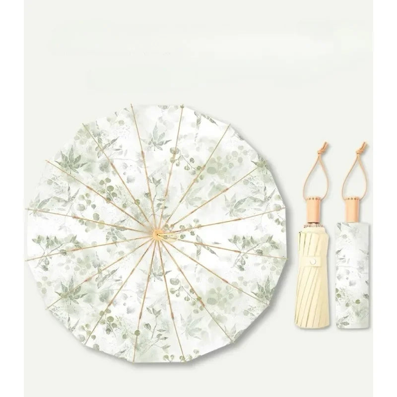 Handmade Bamboo Calligraphy Umbrella - Image 6