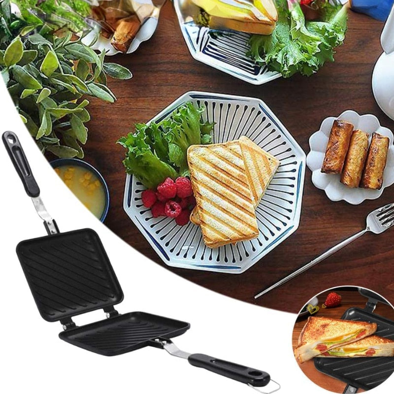 Double Sided Non-Stick Sandwich Maker Pan - Image 5