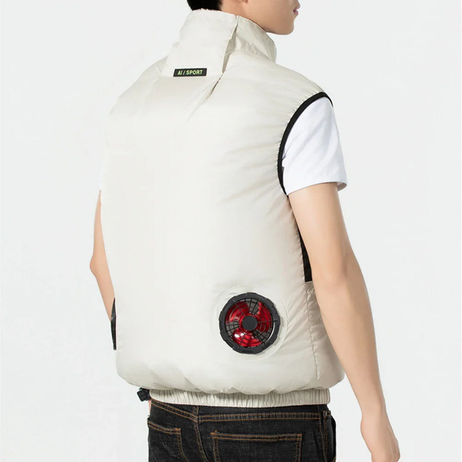 Ultra Breeze Built-In Fan Lightweight Summer Cooling Vest - Image 2