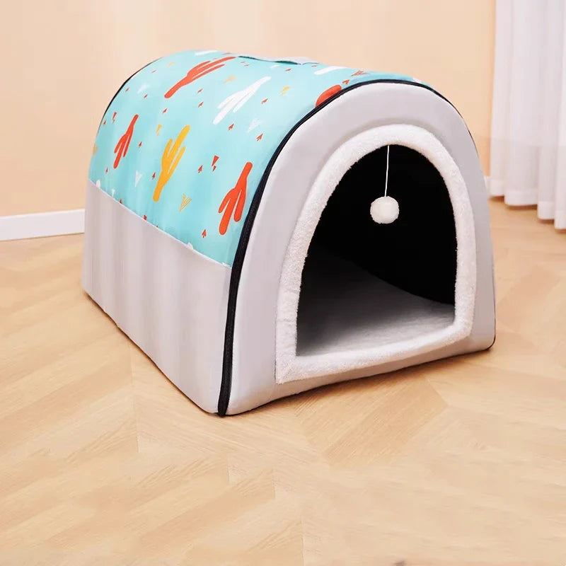Foldable Cozy Nest Large Pet House - Image 8