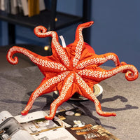 Red Octopus Plush Stuffed Toy - Image 2