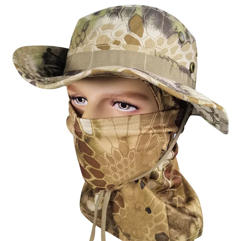 Tactical Camouflage Full Face Cover Hat - Image 7