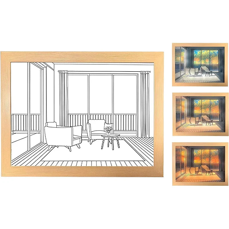Luminous Decorative Dimmable Artsy Led Light Painting - Image 10