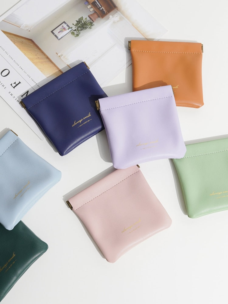 Waterproof Mini Leather Makeup Bag - Image 2