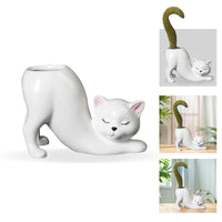 Grow a Tail Cat-Shaped Planter Vase - Image 4