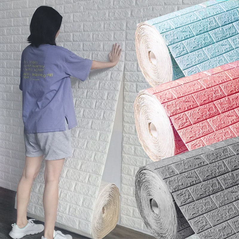 3D Self-Adhesive Soft Brick Wall Stickers - Image 0