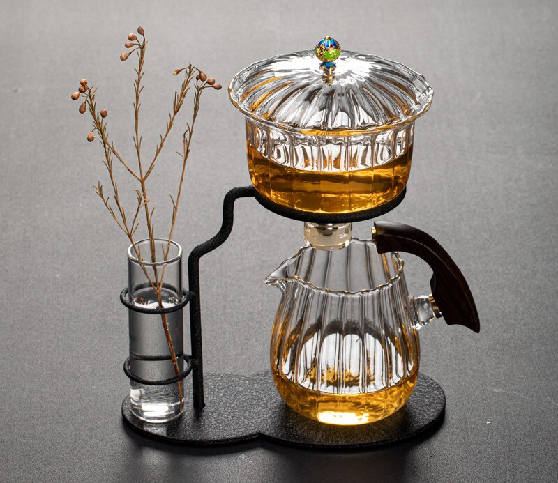 Nature Leaf Magnetic Semi-Automatic Tea Set - Image 8